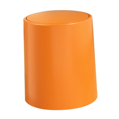 VALICLUD Mülleimer mit Abnehmbarem Deckel Druckverschluss Abfallbehälter für Küche Wohnzimmer und Badezimmer Mittelgroß Design Terracotta Orange für Platzsparende Nutzung VALICLUD Mülleimer mit Abnehmbarem Deckel Druckverschluss Abfallbehälter für Küche Wohnzimmer und Badezimmer Mittelgroß Design Terracotta Orange für Platzsparende Nutzung von VALICLUD