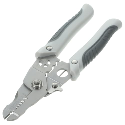 VALICLUD Multifunktionale Abisolierzange Elektriker Werkzeug Edelstahl Kabelabisoliermaschine mit Automatischer Kabelgrößenanpassung und Handgriffschutz für Elektro Auto DIY anwendungen von VALICLUD