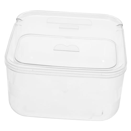 VALICLUD Multifunktionale Desktop aufbewahrungsbox mit Tissue fach und Kleinem Abfalleimer aus Robustem Kunststoff Stilvoller Transparenter Organizer für Wohnzimmer Küche und Arbeitsplatz von VALICLUD