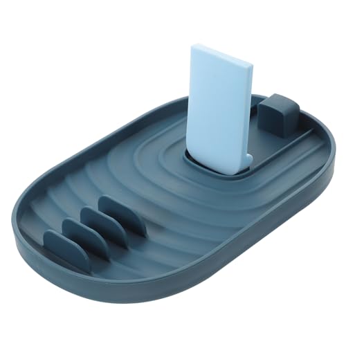 VALICLUD Multifunktionaler Küchenutensilienhalter mit Rutschfestem Sockel Topfdeckelständer und Kochlöffelablage für Arbeitsplatte Platzsparende Aufbewahrung von Pfannen Löffeln und von VALICLUD