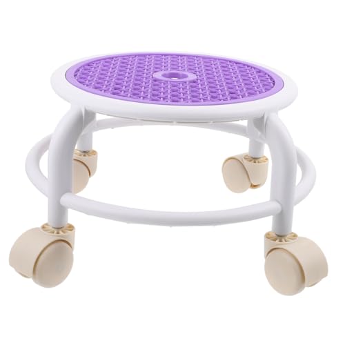 VALICLUD Multifunktionaler Rollhocker Mit Drehbaren Rädern Für Büro Spa Und Zuhause Stabiler Und Langlebiger Fußhocker Platzsparendes Design Ergonomisch von VALICLUD