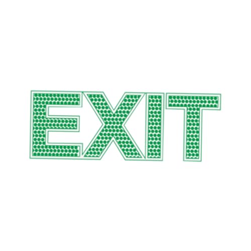 VALICLUD Nachleuchtendes Exit Schild Wandsticker Grün Fluoreszierend Sicherheitszeichen Notausgang Aufkleber für Tür und Flur zur Orientierung und Notfallkennzeichnung von VALICLUD