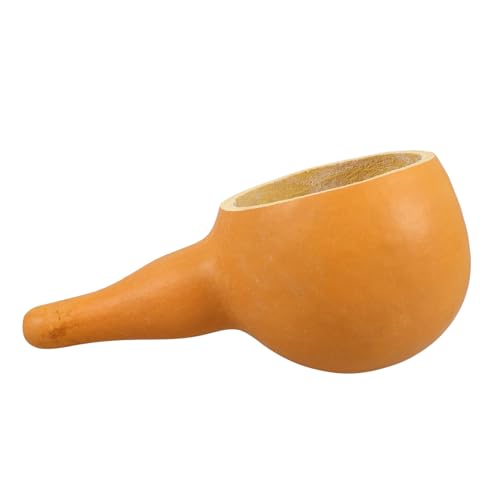 VALICLUD Natürliche Gourd Wasserschöpfkelle Badekelle mit Großem Fassungsvermögen Langlebige Wasserschaufel für Dusche Haarwäsche Garten und Obstwaschen Lang Sicher und Praktisch von VALICLUD