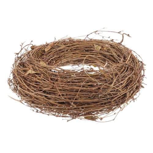 VALICLUD Natürlicher Rattanzweig Kranz DIY Weidenkranz Material für Haustür Dekoration Vielseitiger Bastelkranz aus Weinreben für Blumen und Türkränze Naturbelassen und Geruchlos von VALICLUD