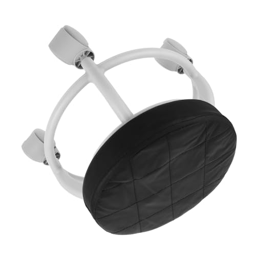 VALICLUD Niedriger Rollhocker mit Universalrollen Robuster Massagehocker Runder Schmink Pedikürestuhl für Kosmetikstudio Spa und Zuhause Komfortabler Leichter Beweger von VALICLUD