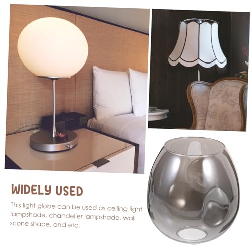 VALICLUD Ovaler Glas Lampenschirm Rauchglas Ersatz Lampenglas Kugel für Tisch Wandlampen Robustes Langlebiges Material Einfache Montage Dekorative Leuchtenabdeckung für Warmes Raumambiente VALICLUD Ovaler Glas Lampenschirm Rauchglas Ersatz Lampenglas Kugel für Tisch Wandlampen Robustes Langlebiges Material Einfache Montage Dekorative Leuchtenabdeckung für Warmes Raumambiente von VALICLUD