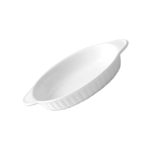 VALICLUD Ovaler Keramik Backofen mit Doppelgriffen Hitzebeständig Mikrowellengeeignet Spülmaschinenfest Vielseitige Auflaufform für Reis Suppe Salat und von VALICLUD