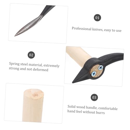 VALICLUD Oyster Cutter mit Holzgriff Multifunktionales Austernmesser zum Einfachen Öffnen Harter Schalen Geeignet für Austern Muscheln und Meeresfrüchte Robustes Seafood tool für Küche und VALICLUD Oyster Cutter mit Holzgriff Multifunktionales Austernmesser zum Einfachen Öffnen Harter Schalen Geeignet für Austern Muscheln und Meeresfrüchte Robustes Seafood tool für Küche und von VALICLUD