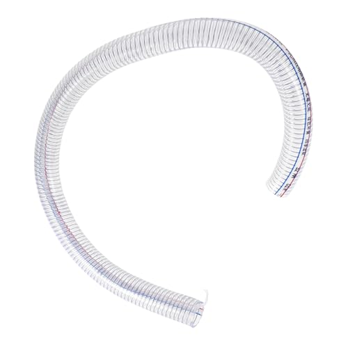 VALICLUD PVC Spiralschlauch mit Stahlverstärkung Flexible Transparente Wasserschlauch Wetterbeständig Druckfest Innendurchmesser für Pumpen Öl Wasserförderung Vielseitig Einsetzbar von VALICLUD