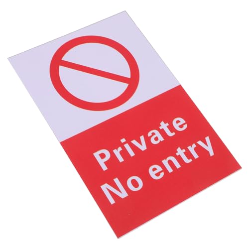 VALICLUD PVC Warnschild Zutritt Verboten Selbstklebend Auffälliges Hinweiszeichen für Innenräume Unfallverhütung durch Klare Wetterbeständig und Vielseitig Einsetzbar von VALICLUD