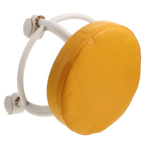 VALICLUD Pediküre Hocker Kurzer Hocker Rollen Zu Salonhocker Mit Rädern Rad Maniküre Kosmetikerin Nagel Tragbar Stühle Gepolstert Auf Rädern Sitz Ergonomisch Plastik Orange von VALICLUD