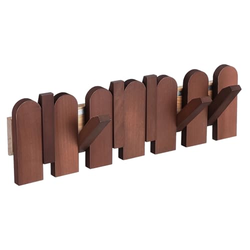 VALICLUD Piano Key Wandgarderobe aus Massivem Holz Haken Kreative Wandmontage für Flur und Kleine Räume Multifunktionale Garderobe zum Aufhängen von Mänteln Taschen Platzsparend und von VALICLUD