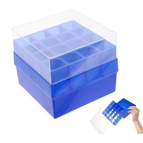 VALICLUD Plastik Gefrierbox für Zentrifugenröhren mit Fächern Stabiles Mikrozentrifugenröhrchen Aufbewahrungsrack für Labor Platzsparend Gefrierschrank Geeignet mit Durchsichtigem Deckel VALICLUD Plastik Gefrierbox für Zentrifugenröhren mit Fächern Stabiles Mikrozentrifugenröhrchen Aufbewahrungsrack für Labor Platzsparend Gefrierschrank Geeignet mit Durchsichtigem Deckel von VALICLUD