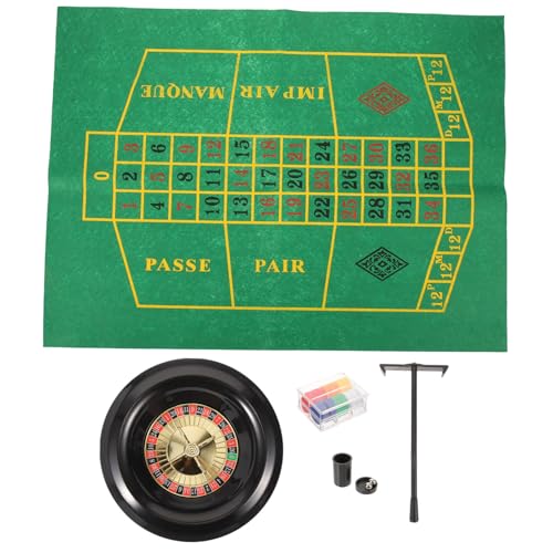 VALICLUD Poker Wheel mit Tischdecke und Chips Stabiles Drehbares Roulette Partyspiel für Freunde und Firmenfeiern Präzise Verarbeitung Tragbares Poker Game Supply VALICLUD Poker Wheel mit Tischdecke und Chips Stabiles Drehbares Roulette Partyspiel für Freunde und Firmenfeiern Präzise Verarbeitung Tragbares Poker Game Supply von VALICLUD