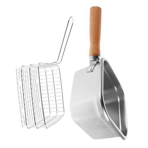 VALICLUD Portable Edelstahl Deep Fryer Pot mit Korb Multifunktionaler Tragbarer Fischfritteuse für Braten Kochen und Dämpfen Robust Fettarmes Design für Camping Garten und Küche von VALICLUD