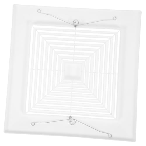 VALICLUD Quadratische Badezimmer-abluftventilator Abdeckung Federbelastete Deckenlüftungsgitter Robuste Weiße Ventilationsabdeckung für Effizienten Luftstrom Einfache Installation von VALICLUD