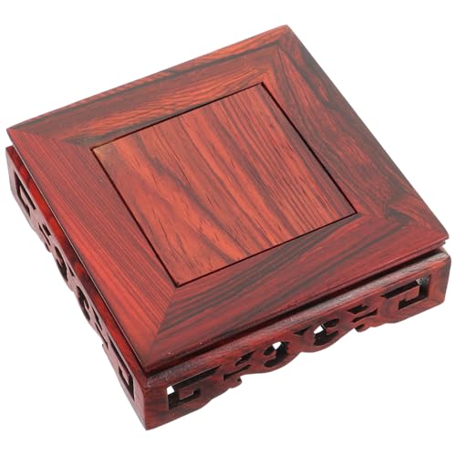 VALICLUD Quadratischer Holzsockel aus Rotem Sandelholz Handgefertigter Bonsai Buddha statue Ständer Stabile Holzdisplay basis für Teekannen Vasen und Dekoration im Innenbereich VALICLUD Quadratischer Holzsockel aus Rotem Sandelholz Handgefertigter Bonsai Buddha statue Ständer Stabile Holzdisplay basis für Teekannen Vasen und Dekoration im Innenbereich von VALICLUD