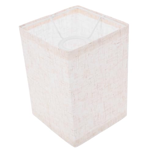 VALICLUD Quadratischer Lampenschirm aus Stoff Lampenabdeckung Ersatzschirm für Tisch Boden Nachttischlampen Minimalistisches Design Langlebiges Leinenmaterial Einfache Montage Geeignet von VALICLUD