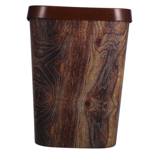 VALICLUD Quadratischer Mülleimer mit Holzmaserungseffekt Müllbehälter Langlebig und Formstabil für Küche Bad Büro Haushalt Platzsparend Modern VALICLUD Quadratischer Mülleimer mit Holzmaserungseffekt Müllbehälter Langlebig und Formstabil für Küche Bad Büro Haushalt Platzsparend Modern von VALICLUD