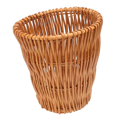 VALICLUD Rattan Abfalleimer Umweltfreundlicher Papierkorb aus Geflochtenem Material für Vielseitige Aufbewahrung Platzsparend und Elegant für Badezimmer und Wohnräume VALICLUD Rattan Abfalleimer Umweltfreundlicher Papierkorb aus Geflochtenem Material für Vielseitige Aufbewahrung Platzsparend und Elegant für Badezimmer und Wohnräume von VALICLUD