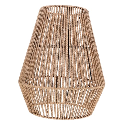 VALICLUD Rattan Lampenschirm für Pendelleuchten Rustikaler Handgefertigter Lampenschirm für Schlafzimmer Wohnzimmer Hotel und Restaurant Einfache Installation Leicht und Robust VALICLUD Rattan Lampenschirm für Pendelleuchten Rustikaler Handgefertigter Lampenschirm für Schlafzimmer Wohnzimmer Hotel und Restaurant Einfache Installation Leicht und Robust von VALICLUD