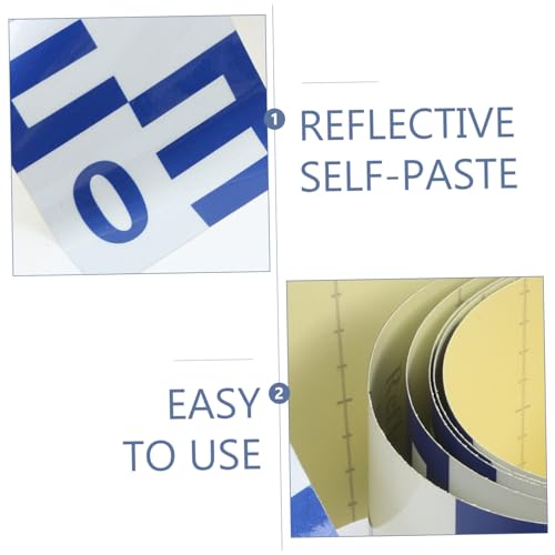 VALICLUD Reflektierender Wasserstandsmesser Aufkleber Selbstklebend Wasserspiegel Messskala Messgerät für Teiche Reservoir Brücken Langlebig und Einfach zu Montieren VALICLUD Reflektierender Wasserstandsmesser Aufkleber Selbstklebend Wasserspiegel Messskala Messgerät für Teiche Reservoir Brücken Langlebig und Einfach zu Montieren von VALICLUD