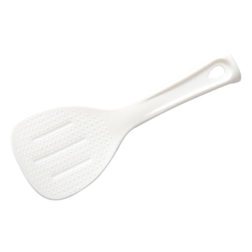VALICLUD Reislöffel aus Langlebigem Antihaftbeschichtet Ergonomischer Griff Platzsparend mit Aufhängeöffnung Leichter Reisportionierer für Küche und Reiskocher Weiß von VALICLUD