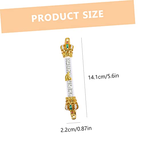 VALICLUD Handwerk Judaica Türschmuck Aus Metall Jüdische Mitzwa Für Außentüren Einfache Montage Religiöse Geschenke Für Männer Und Frauen VALICLUD Handwerk Judaica Türschmuck Aus Metall Jüdische Mitzwa Für Außentüren Einfache Montage Religiöse Geschenke Für Männer Und Frauen von VALICLUD