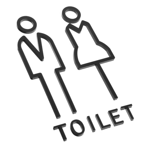 VALICLUD Restroom Identification Sign mit Klaren Herren Damen Symbolen Minimalistisches Design Vielseitig Einsetzbar Schnelles Anbringen Langlebiges Material für Gemeinschafts Badezimmer VALICLUD Restroom Identification Sign mit Klaren Herren Damen Symbolen Minimalistisches Design Vielseitig Einsetzbar Schnelles Anbringen Langlebiges Material für Gemeinschafts Badezimmer von VALICLUD