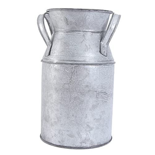 VALICLUD Retro Eisenblumen Vase Weiß Dekorative Blechdose für Getrocknete und Frische Blumen Vintage Eimer im Landhausstil Eleganter Blumenkübel für Wohn und Tischdekoration VALICLUD Retro Eisenblumen Vase Weiß Dekorative Blechdose für Getrocknete und Frische Blumen Vintage Eimer im Landhausstil Eleganter Blumenkübel für Wohn und Tischdekoration von VALICLUD