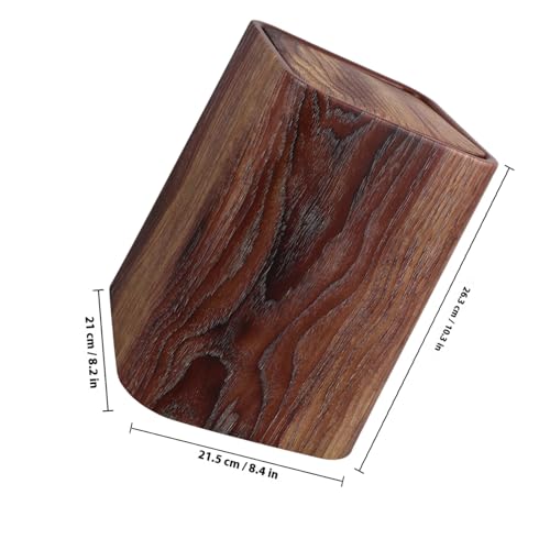 VALICLUD Retro Mülleimer mit Holzmaserung und Flip deckel Robuster Mittelgroßer Abfallbehälter für Schlafzimmer Küche Bad und Büro Leicht zu Reinigen Klassisches Vintage design für Zuhause VALICLUD Retro Mülleimer mit Holzmaserung und Flip deckel Robuster Mittelgroßer Abfallbehälter für Schlafzimmer Küche Bad und Büro Leicht zu Reinigen Klassisches Vintage design für Zuhause von VALICLUD