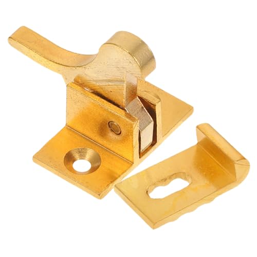 VALICLUD Robuster Messing Fenster verschluss Retro Stil Langlebiger Sicherheitsriegel für Fenster Türen und Schränke Wetterfest Vintage Sichtbarer Messing bügel Vielseitig für Zuhause und von VALICLUD