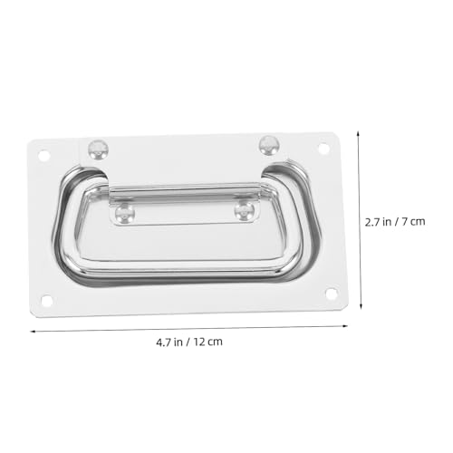 VALICLUD Robuster Metallgriff Einbaugriff für Werkzeugkiste Koffergriff mit Federmechanismus Komfortabler Tragegriff Langlebiges Case Hardware Zubehör VALICLUD Robuster Metallgriff Einbaugriff für Werkzeugkiste Koffergriff mit Federmechanismus Komfortabler Tragegriff Langlebiges Case Hardware Zubehör von VALICLUD
