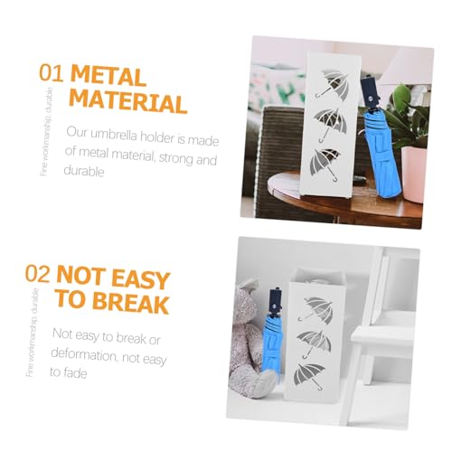 VALICLUD Robuster Regenschirmständer Eimer Freistehender Multifunktionaler Aufbewahrungsbehälter für und Eingangsbereiche zur Organisierten Trocknung von Schirmen Gehstöcken und Zubehör von VALICLUD