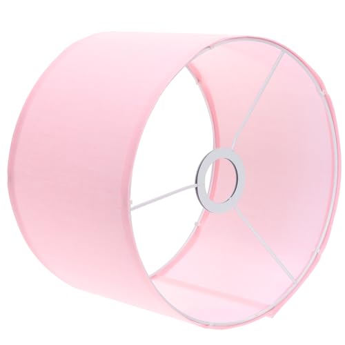 VALICLUD Rosa Lampenschirm aus Hochwertigem Leinenstoff Höhe Ersatzschirm für Schreibtischlampe Kreativer Lampenschirm für Wohnzimmer Schlafzimmer Hotel Vielseitig Einsetzbar von VALICLUD