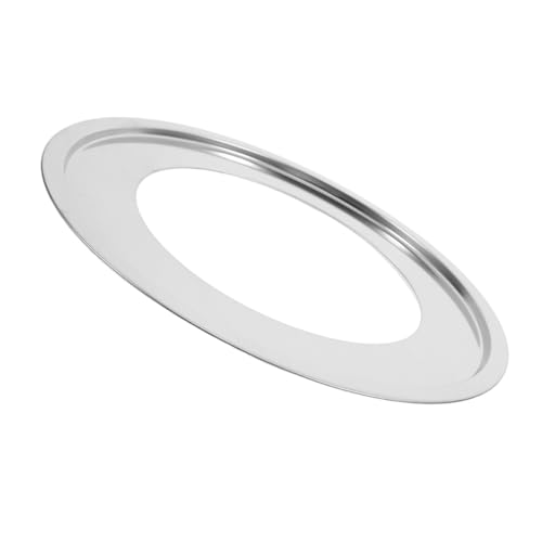 VALICLUD Runder Edelstahl Dampfkorb Adapter Küchen Dampfgestell Hitzebeständig für Töpfe Woks und Schnellkochtöpfe Vielseitiger Steamer Ring für Dim Sum Gemüse und Fisch von VALICLUD