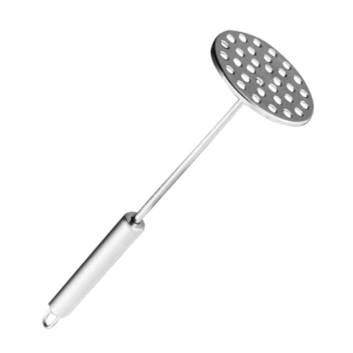 VALICLUD Runder Kartoffelstampfer aus Multifunktionaler Handstampfer für Kartoffelpüree Gemüse und Obst Spülmaschinengeeignet Ergonomisch Langlebig Vielseitiges Küchenwerkzeug von VALICLUD