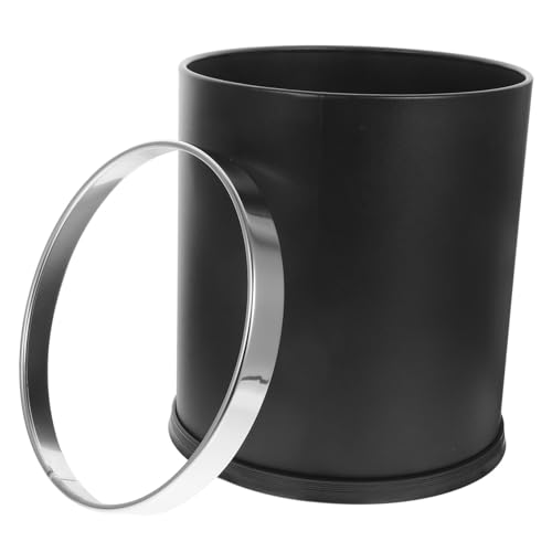 VALICLUD Runder Mülleimer aus Edelstahl Platzsparender Haushalts abfalleimer für Badezimmer Küche Büro und Schlafzimmer Stabiler und Langlebiger Metall müllbehälter für Papier und Restmüll VALICLUD Runder Mülleimer aus Edelstahl Platzsparender Haushalts abfalleimer für Badezimmer Küche Büro und Schlafzimmer Stabiler und Langlebiger Metall müllbehälter für Papier und Restmüll von VALICLUD