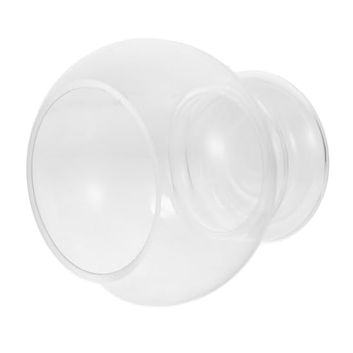 VALICLUD Rundes Kleines Glasfischbecken Stabiles Aquarium Transparent Desktop Dekoration für Betta Goldfische Geeignet für Zuhause und Büro von VALICLUD