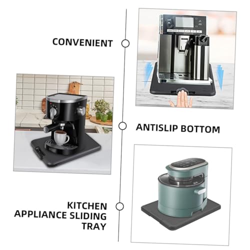 VALICLUD Rutschfeste Küchenarbeitsplatte Schiebetablett für Kaffeemaschine und Küchenmixer Stabiler Untersetzer Platzsparend Einfach zu Bewegen und Vielseitig Einsetzbar von VALICLUD