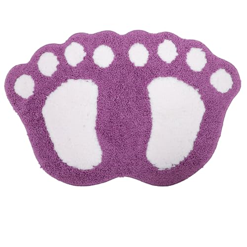 VALICLUD Rutschfester Badezimmerteppich Saugfähige Wolkenform Fußmatte für Eingangsbereich und Bad Langlebiger Weicher Türvorleger in Violett Wasserabsorbierend und Pflegeleicht VALICLUD Rutschfester Badezimmerteppich Saugfähige Wolkenform Fußmatte für Eingangsbereich und Bad Langlebiger Weicher Türvorleger in Violett Wasserabsorbierend und Pflegeleicht von VALICLUD