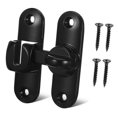 VALICLUD Schiebetürschloss aus Zinklegierung mit Robustem Riegel und Glatter Oberfläche Installieren für Schlafzimmer und Haustüren Matte Schwarze Sicherheitsverriegelung VALICLUD Schiebetürschloss aus Zinklegierung mit Robustem Riegel und Glatter Oberfläche Installieren für Schlafzimmer und Haustüren Matte Schwarze Sicherheitsverriegelung von VALICLUD