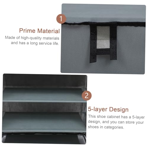 VALICLUD Schuhschrank Schmal Platzsparend Robust Schuhregal Organizer für Flur Wohnzimmer Schlafzimmer Multifunktional Robustes Material Einfache Montage von VALICLUD