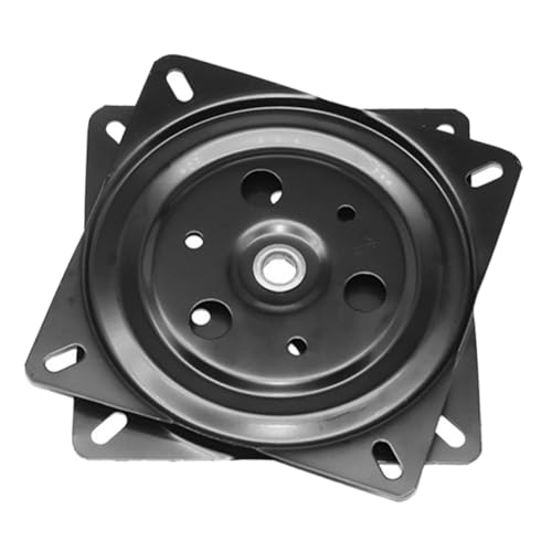 VALICLUD Schwarze Möbel drehplatte Dicke Metallbasis Drehbarer Stuhl drehbeschlag für Barhocker und Bürostuhl Stabile Sitzdrehung Einfache Montage Langlebiger Drehmechanismus von VALICLUD