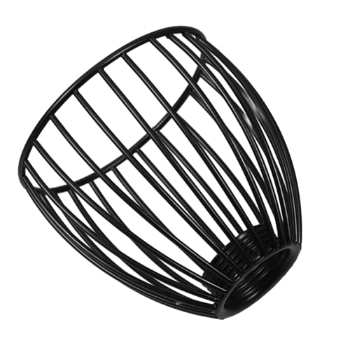 VALICLUD Schwarzer Schmiedeeiserner Lampenschirm im Vogelkäfig Design Mini Hängelampe mit Clip für Schlafzimmer Büro und Landhausstil Robuste Metallkonstruktion Einfache Montage von VALICLUD