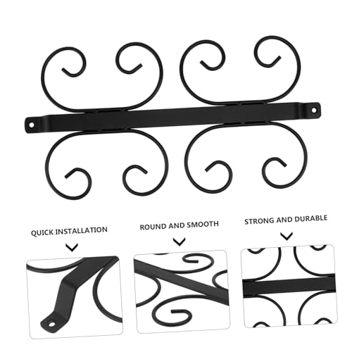 VALICLUD Schwarzes Metall Weinregal Hängend für Gläser Platzsparender Goblet Halter aus Stabiler Weinglashalter für Küche und Bar Einfache Montage und Stilvolles Design von VALICLUD