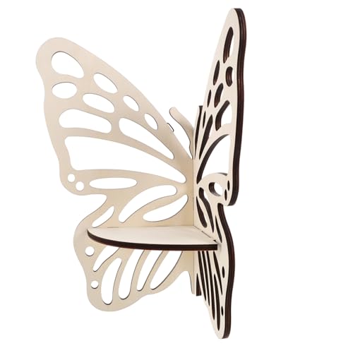 VALICLUD Schwebendes Butterfly Eckregal aus Holz Stabiles Kristall Display Wandmontiertes Bücherregal für Wohnzimmer Küche Schlafzimmer Dekoratives Eckregal mit Großer Kapazität VALICLUD Schwebendes Butterfly Eckregal aus Holz Stabiles Kristall Display Wandmontiertes Bücherregal für Wohnzimmer Küche Schlafzimmer Dekoratives Eckregal mit Großer Kapazität von VALICLUD
