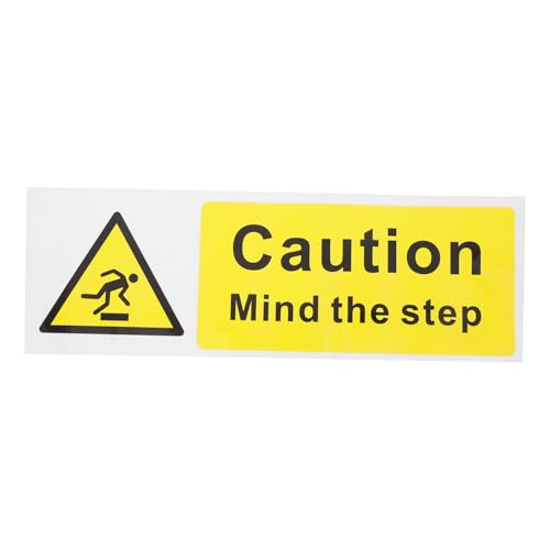 VALICLUD Selbstklebende Warnaufkleber Mind The Step Wasserdichte Sicherheitsaufkleber für Boden und Treppen Starke Haftung Sichtbar Schnelle Montage Warnschild für Arbeitsplätze und VALICLUD Selbstklebende Warnaufkleber Mind The Step Wasserdichte Sicherheitsaufkleber für Boden und Treppen Starke Haftung Sichtbar Schnelle Montage Warnschild für Arbeitsplätze und von VALICLUD