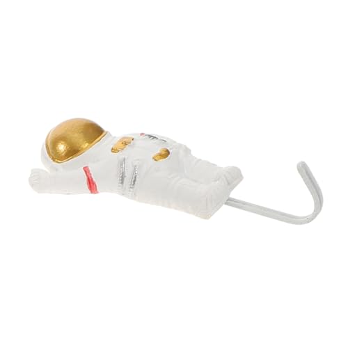 VALICLUD Selbstklebender Astronaut Wandhaken Resin Haken Stark Haftend Für Bad Küche Flur Schlüssel Handtuch Mäntel Aufhänger Ohne Bohren Dekorativer Aufbewahrungshaken von VALICLUD
