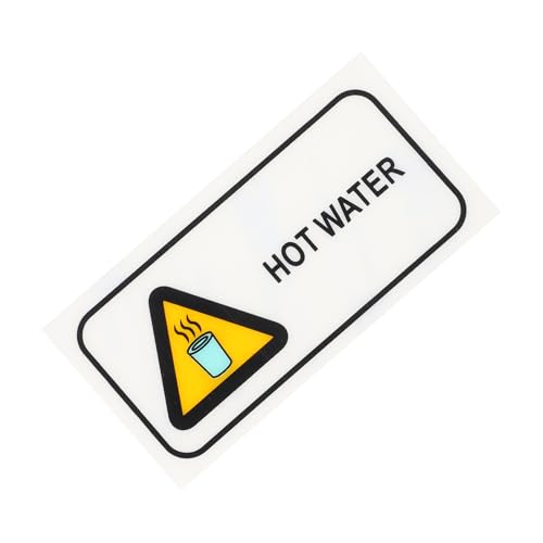 VALICLUD Sicherheitswarnaufkleber für Heiße Flüssigkeiten Selbstklebendes Warnschild für Sicherheitsmaßnahmen Effektive Warnung vor Heißem Wasser Lösung Einfache Anwendung und Klare von VALICLUD
